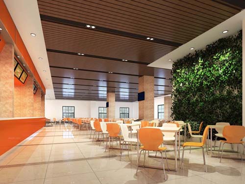 南寧專業食堂裝修實景圖 南寧專業食堂裝修實景圖