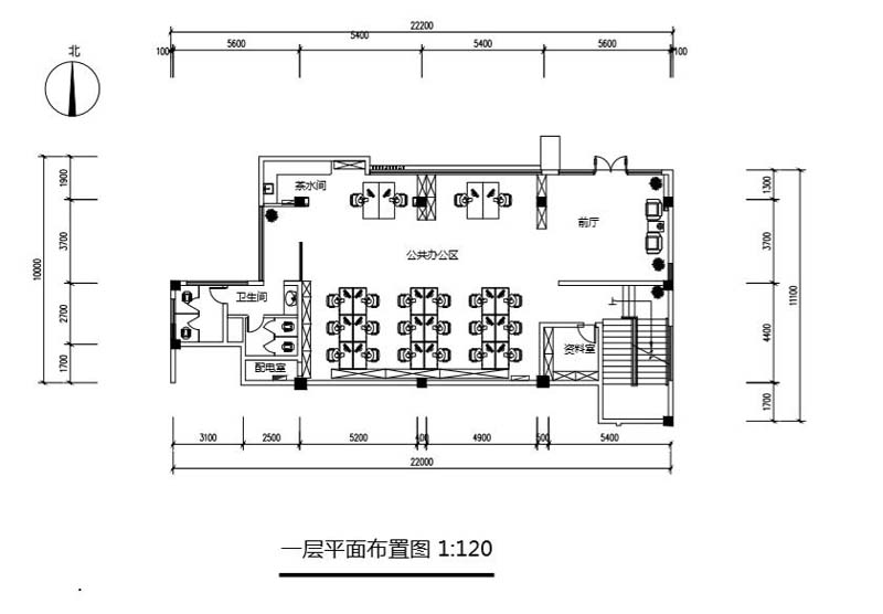 辦公樓設計裝修一層平面圖 辦公樓設計裝修一層平面圖