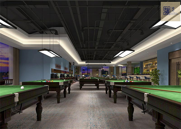 南寧臺球廳設計裝修方案效果圖 南寧臺球廳設計裝修方案效果圖