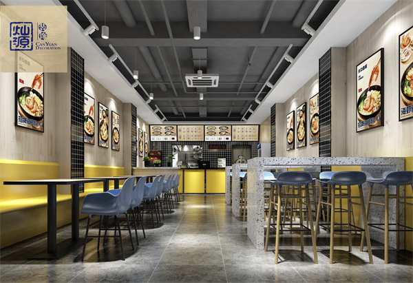 南寧工裝裝修公司粉店設(shè)計裝修案例效果圖 南寧工裝裝修公司粉店設(shè)計裝修案例效果圖