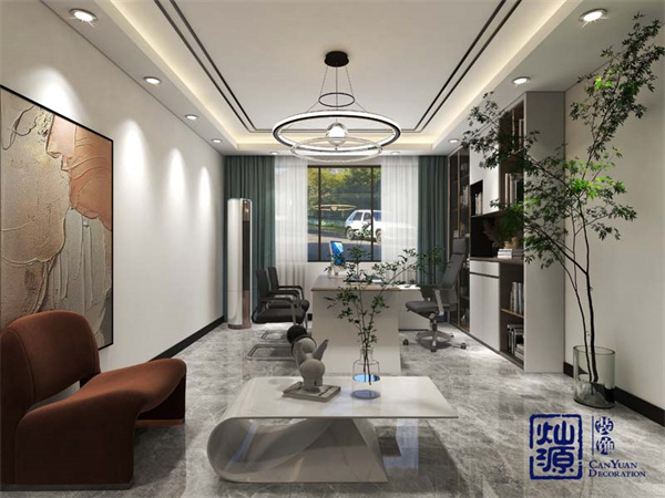 華立創(chuàng)機(jī)電公司LOFT辦公室設(shè)計(jì)裝修案例-燦源裝飾